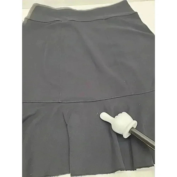 Athleta Knit Skirt Women's Size Small Black Ruffle Skirt - Picture 4 of 9
